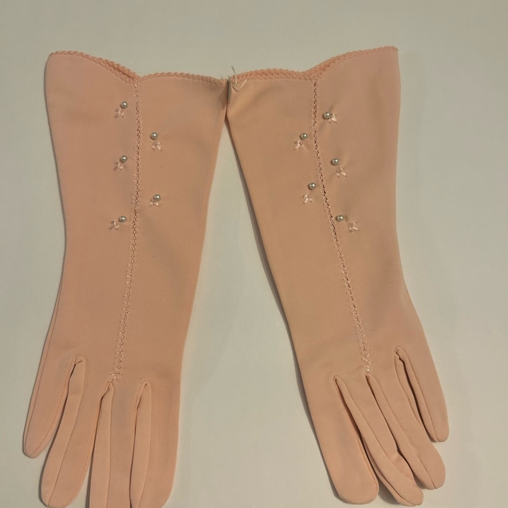 Vintage Lady Gay Pink Gloves Dead Stock